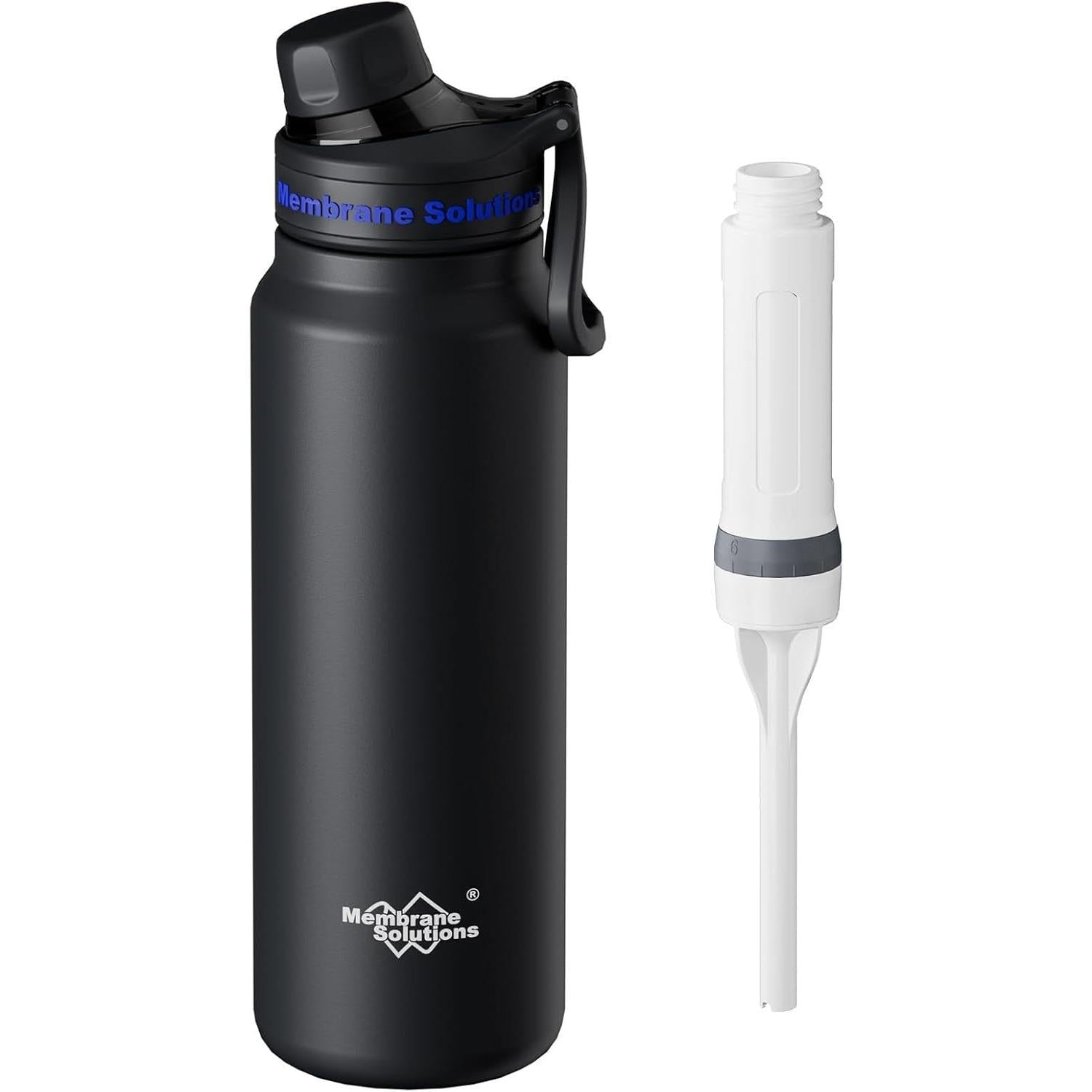 Filtered Water Bottle 32oz | Stainless Steel with 4-Stage ACF Filter | AquaMotivtTM