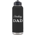Hockey Dad2 32 oz Water Bottle | Black