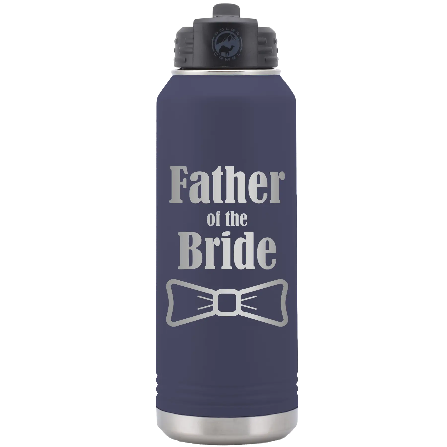 Father of the Bride 32 oz Water Bottle | Navy