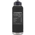Grandpa Nutrition 32 oz Water Bottle | Black