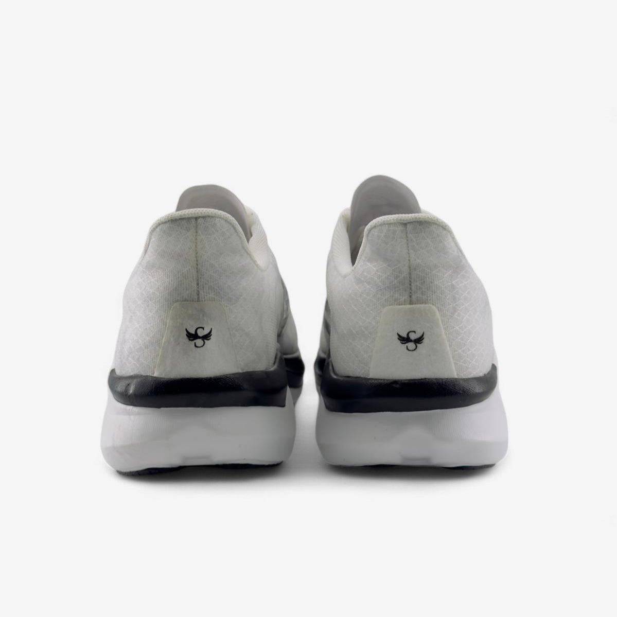 CELER Men's Running Shoes – White | High-Arch Support Road Runner