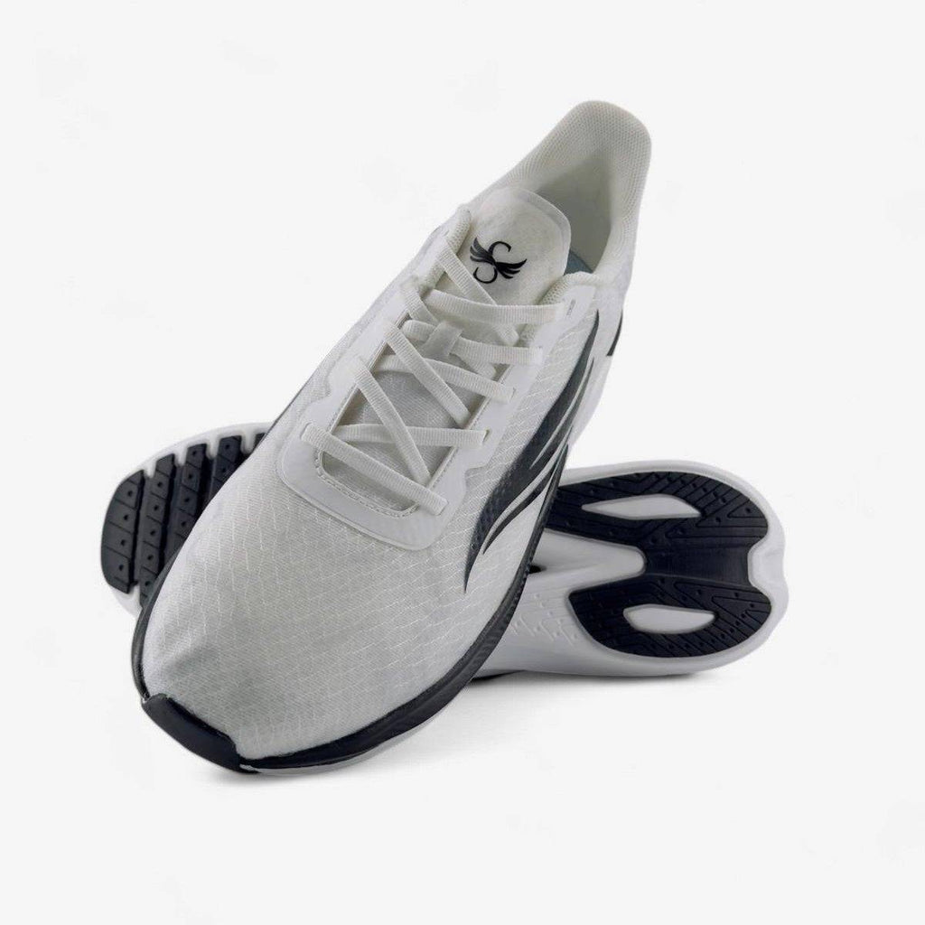 CELER Men's Running Shoes – White | High-Arch Support Road Runner