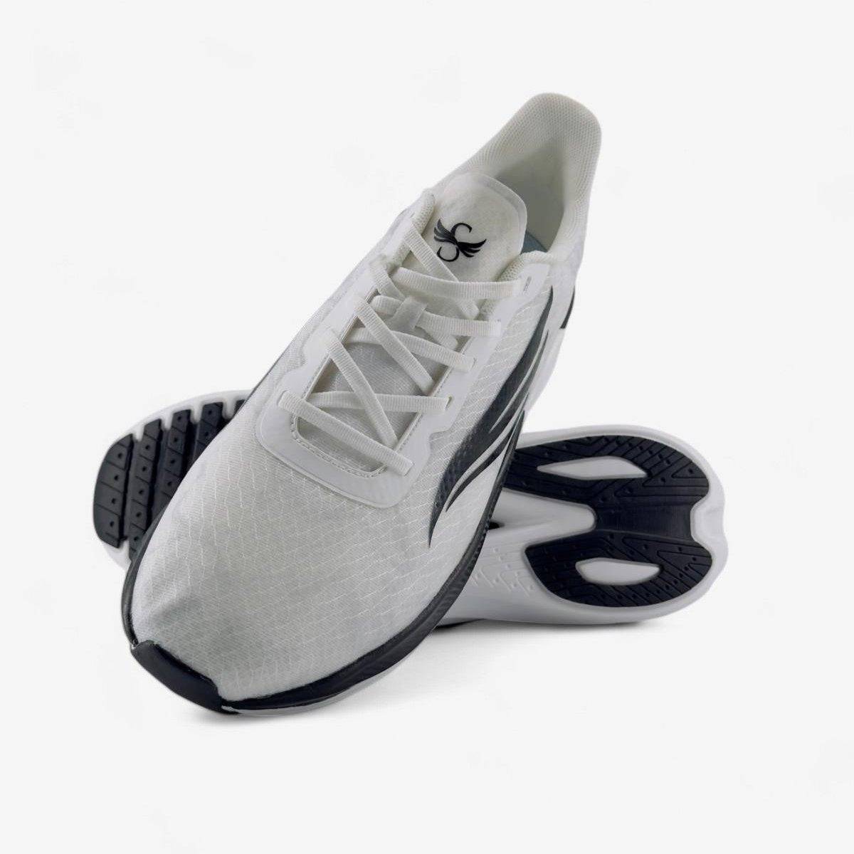 CELER Men's Running Shoes – White | High-Arch Support Road Runner