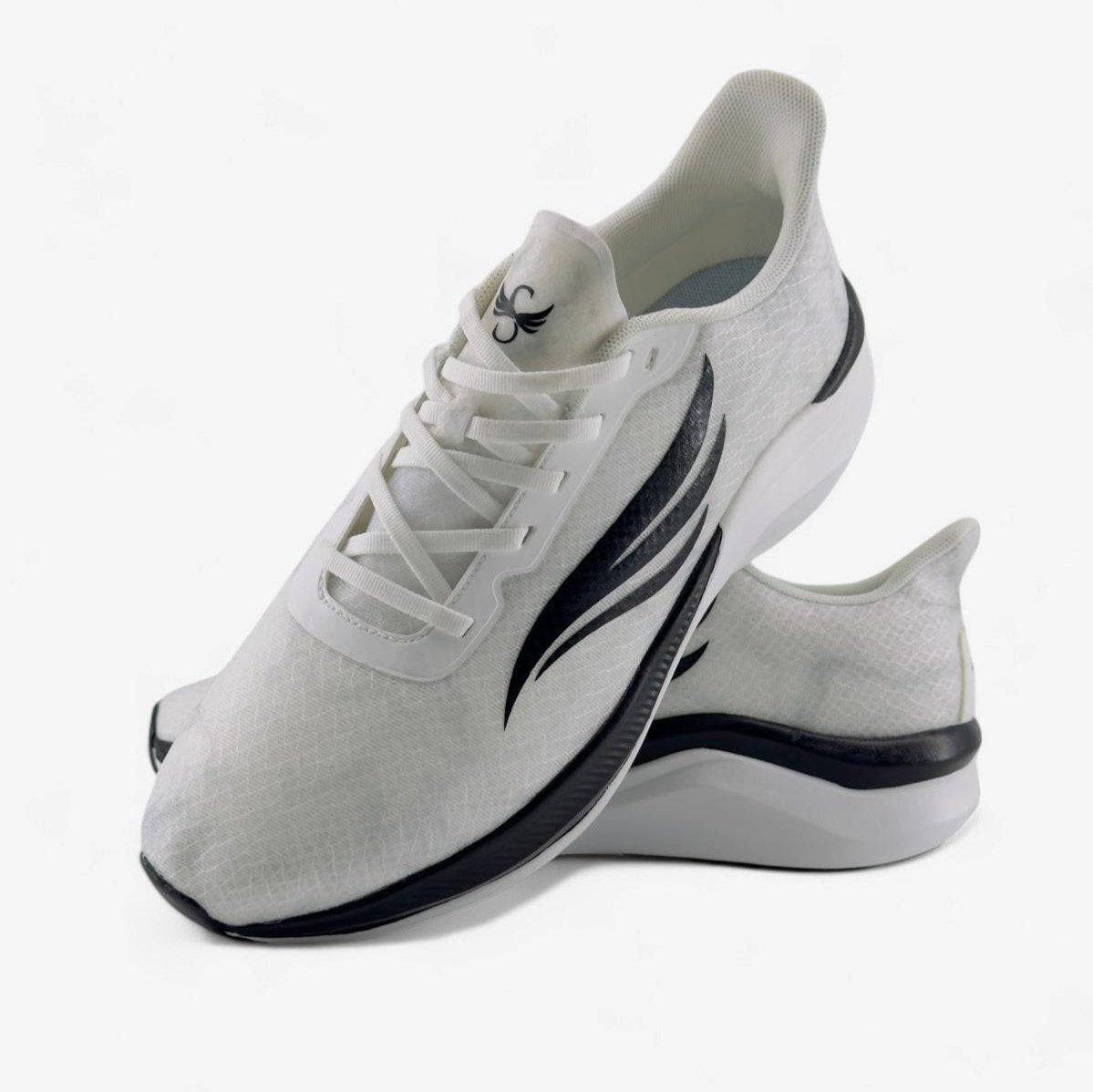 CELER Men's Running Shoes – White | High-Arch Support Road Runner