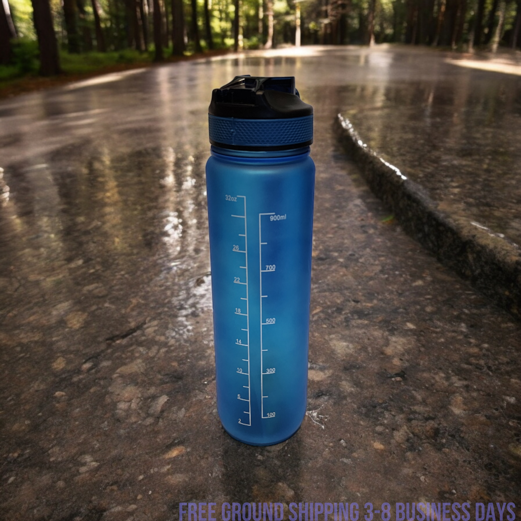 Motivational Water Bottle 32oz with Time Marker | BPA Free | Shipping from USA