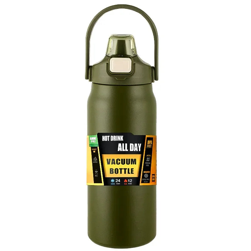 Insulated Thermal Water Bottle | Stainless Steel 304 | Hot & Cold | AquaMotivt
