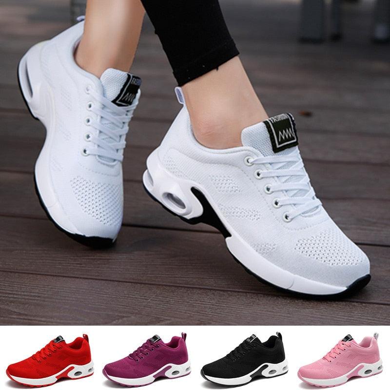 Women's Air Cushion Running Sneakers | Breathable Mesh Tennis Shoes EU 35-42 | AquaMotivtTM