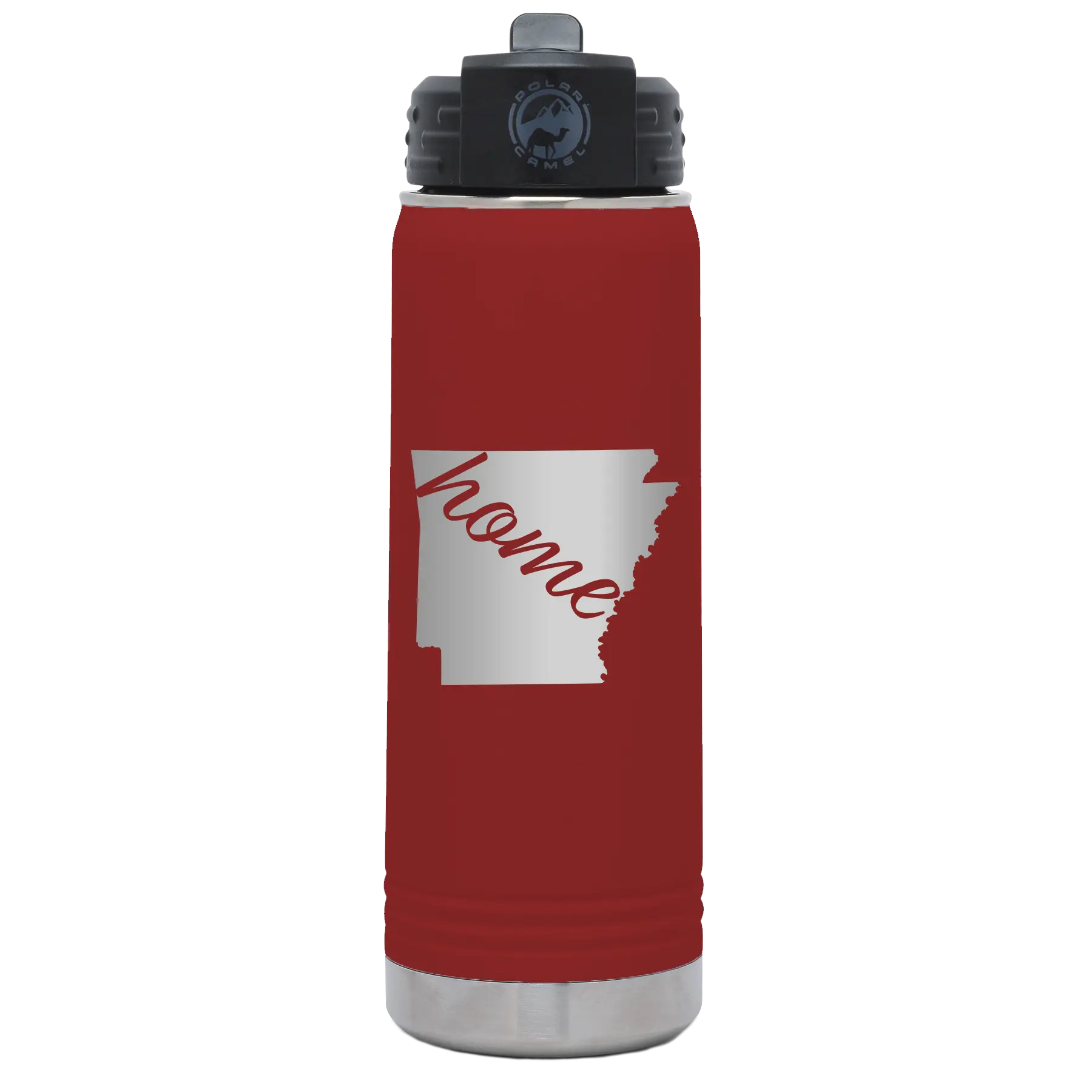 Arkansas Home 20 oz Water Bottle | Maroon